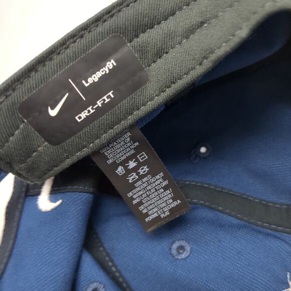 Basin Breeder Strapback Baseball Cap Blue OS Adjustable Legacy91 Nike Dri-Fit - Picture 9 of 9